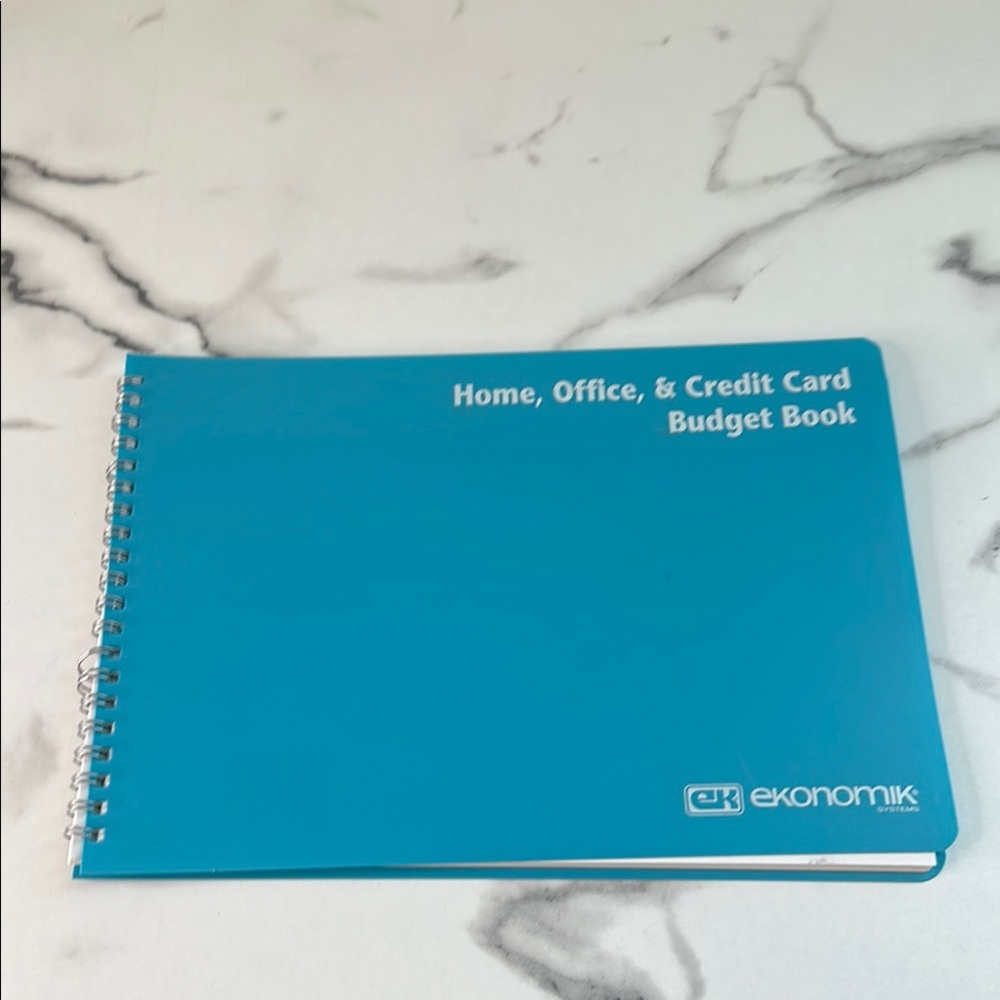 New- Blue Budget Book for Home or Office